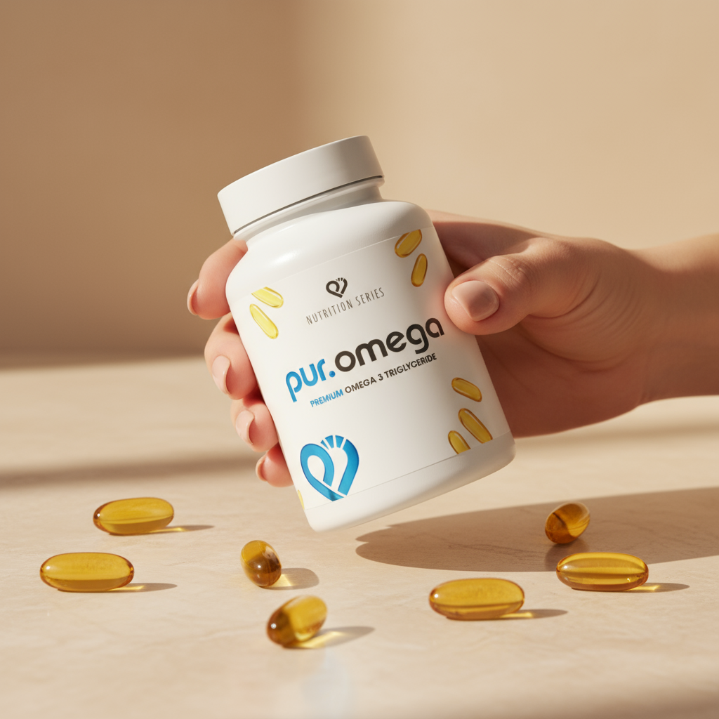 Zwei kraftvolle Fettsäuren in außergewöhnlich hoher Dosierung - pur.Omega von pur-life