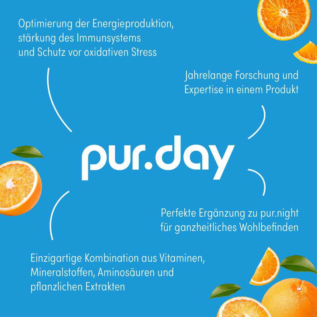 pur.DAY Orange - Pulver von pur-life - Vorteile #geschmack_orange