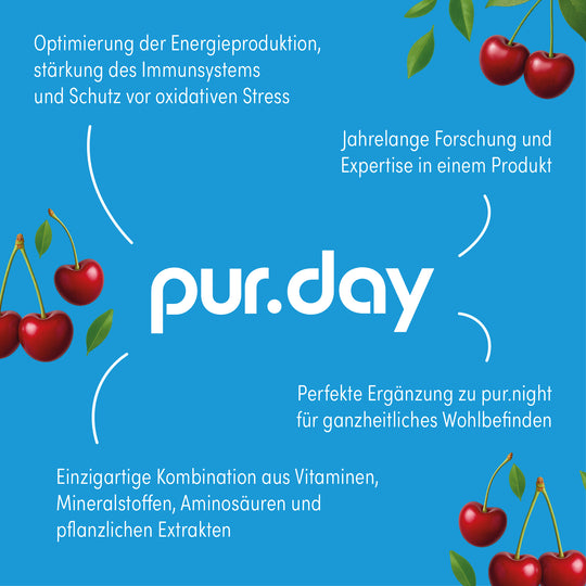 pur.DAY Kirsche - Pulver von pur-life - Vorteile #geschmack_kirsche
