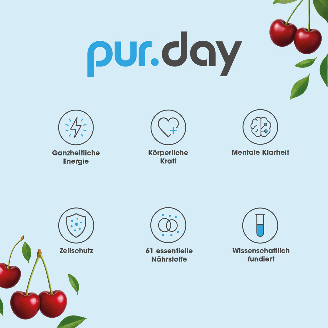 pur.DAY Kirsche - Pulver von pur-life - Benefits #geschmack_kirsche