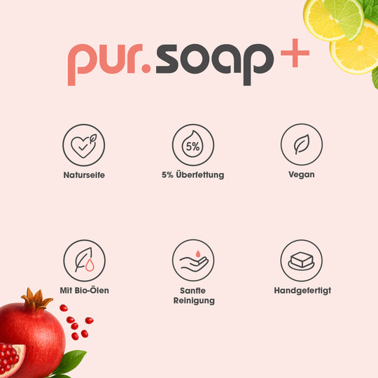 pur.Soap+ Botanical Set Benefits von pur-life #inhalt_2x-100g-naturseife