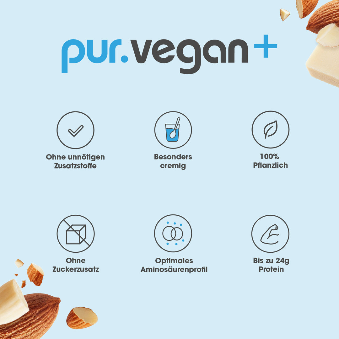 pur Vegan Protein Mandeltraum von pur-life - Benefits #geschmack_mandeltraum