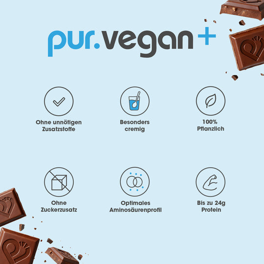 pur Vegan Protein Schokolade von pur-life - Benefits #geschmack_schokolade