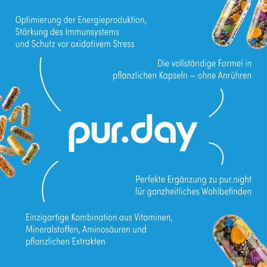 pur.DAY Caps von pur-life - Benefits #inhalt_1110-kapseln-1148g
