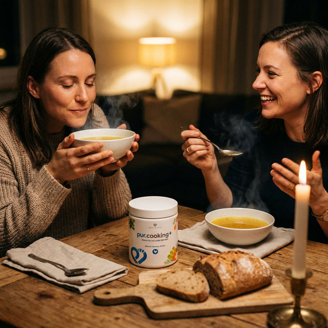Wie unser würziges Collagen deinen Alltag bereichert - pur.cooking+ von pur-life