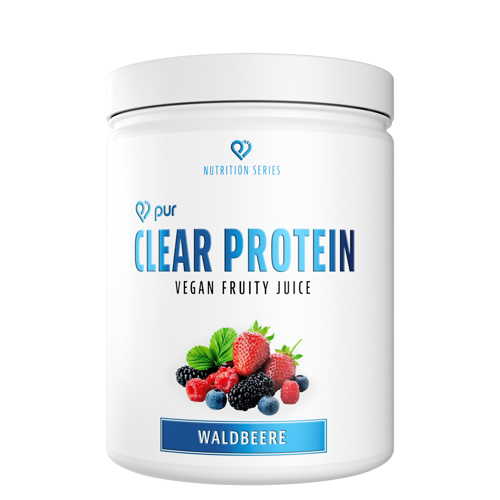 Vegan Clear Protein von pur-life in der 454g Dose - Waldbeeren Geschmack 