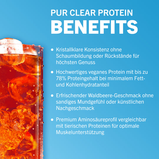 pur Clear Protein Waldbeere - Benefits #geschmack_waldbeere