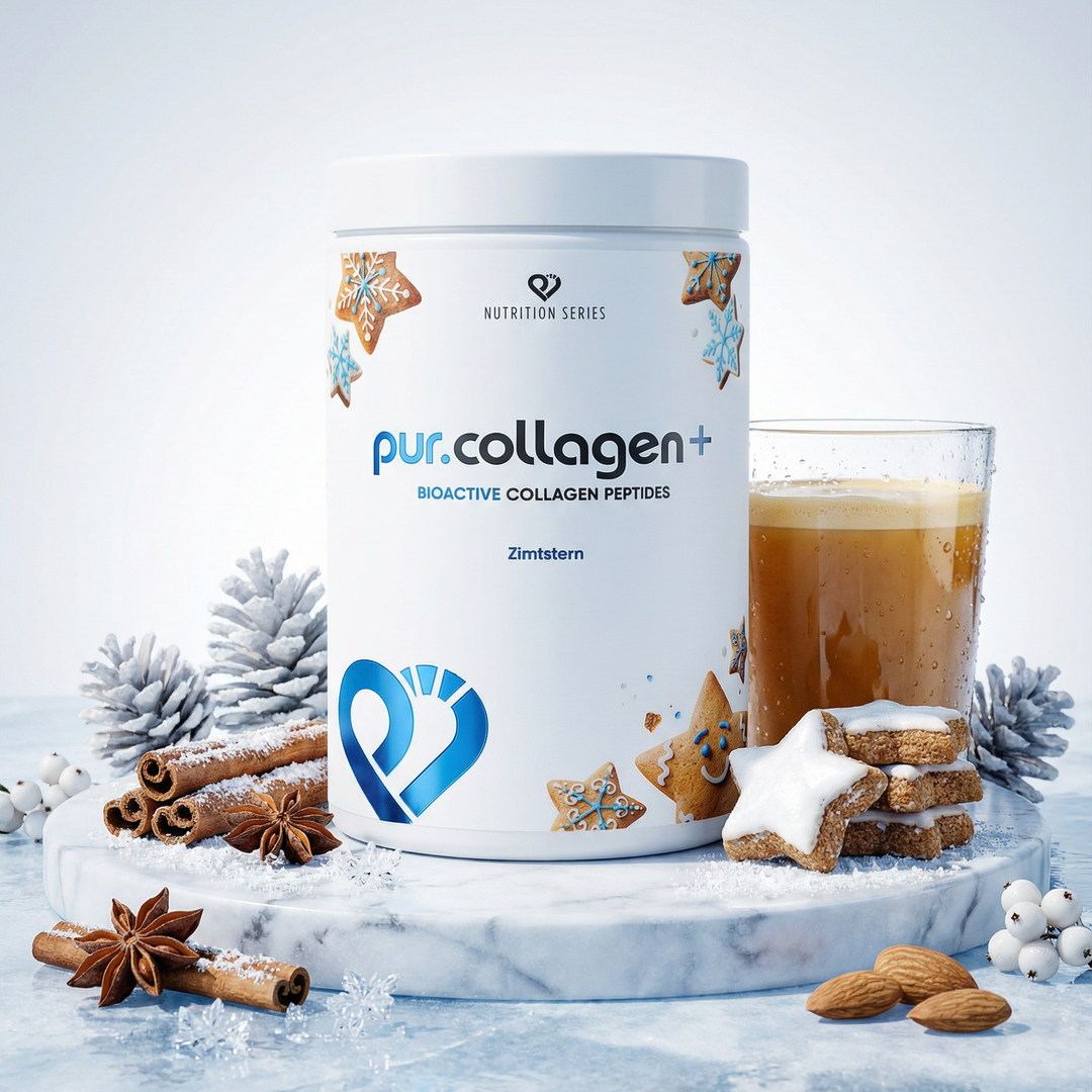 Unsere exklusive Formel für festlichen Bindegewebsschutz - pur.Collagen+ (Winter Edition) von pur-life