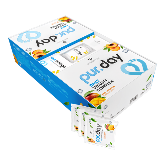 pur.DAY Tropical Ice Tea - Limited Edition - Pulver von pur-life - Box #geschmack_tropical-ice-tea