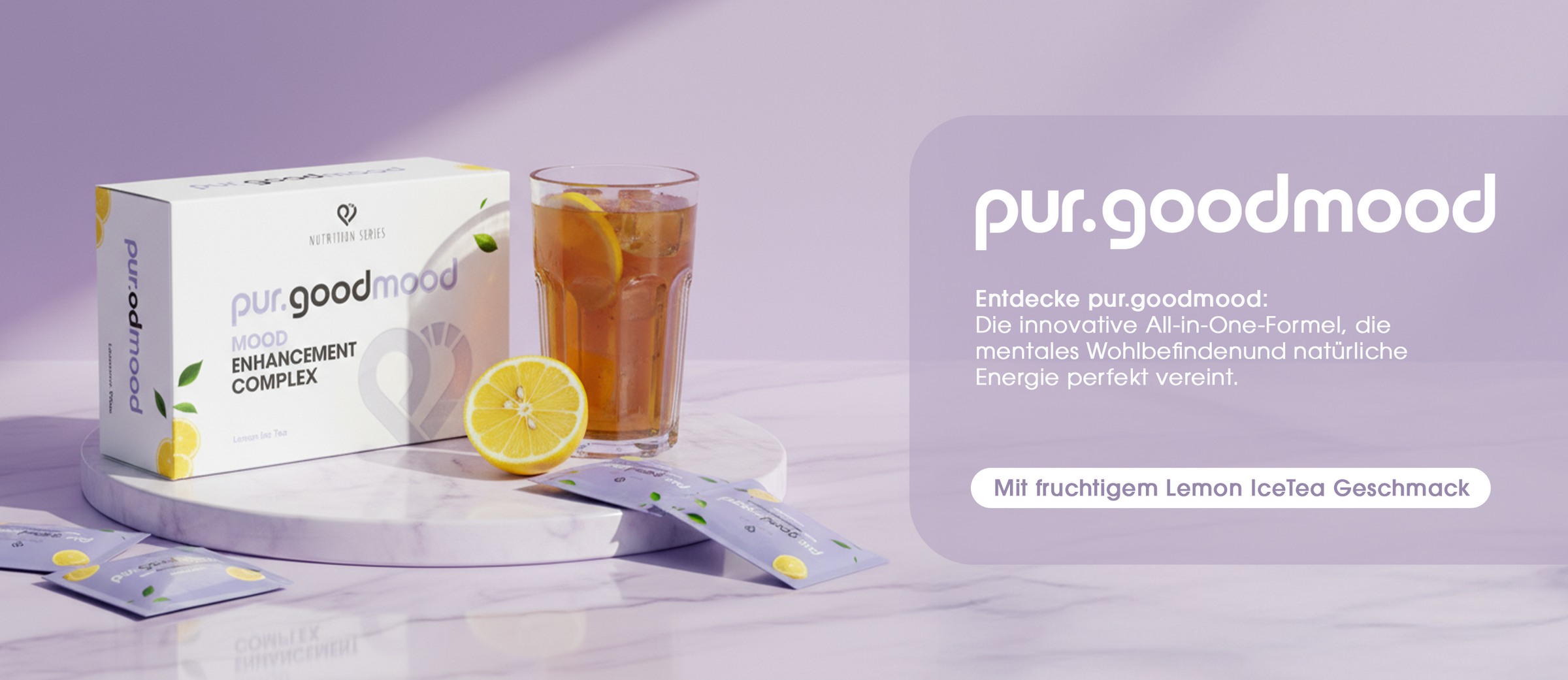 pur.goodmood von pur-life - Entdecke pur.goodmood: Die innovative All-in-One-Formel, die mentales Wohlbefinden und natürliche Energie perfekt vereint. Mit Acetyl-Tryptophan, SAM-e, Grüntee und einem vollständigen B-Vitamin-Komplex für deine beste Version - jeden Tag.