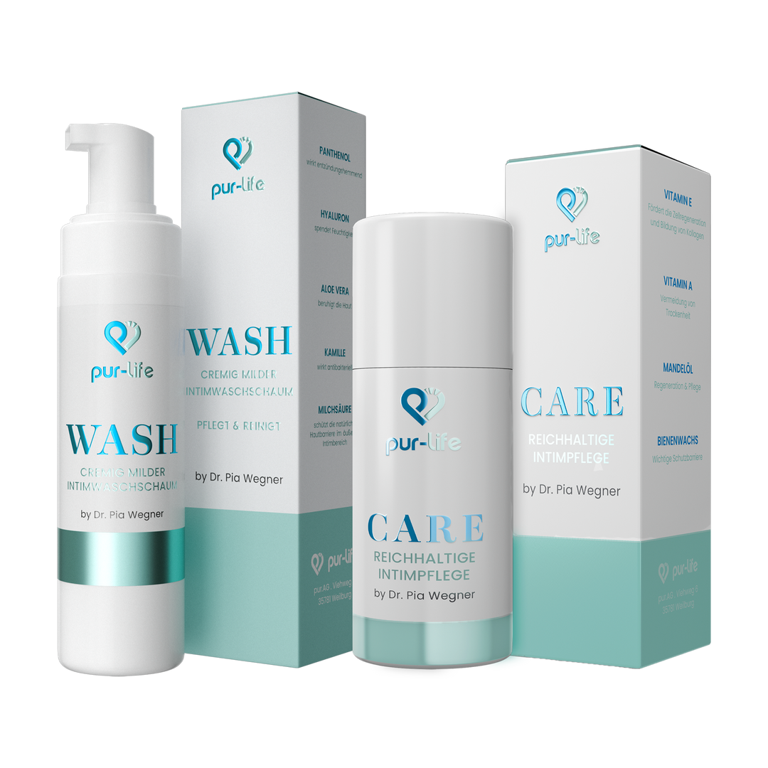 Intimpflege Duo mit  pur.Care und pur.Wash von pur-life