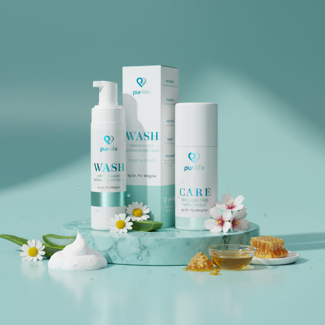 Sorgfältig entwickelt für das natürliche Gleichgewicht - Intimpflege Duo von pur-life