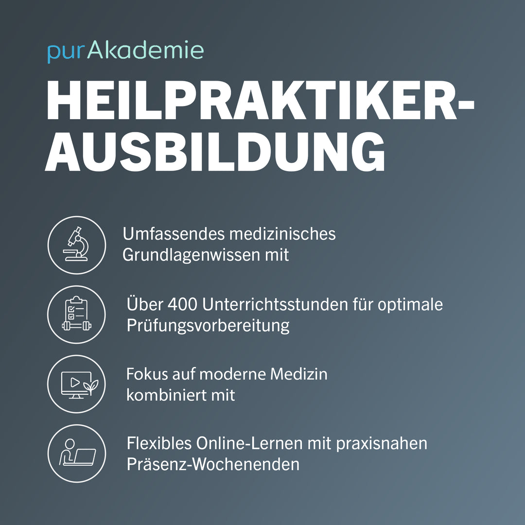 Heilpraktiker-Ausbildung von pur-life - Vorteile - #dauer_2-jahre-24-monate