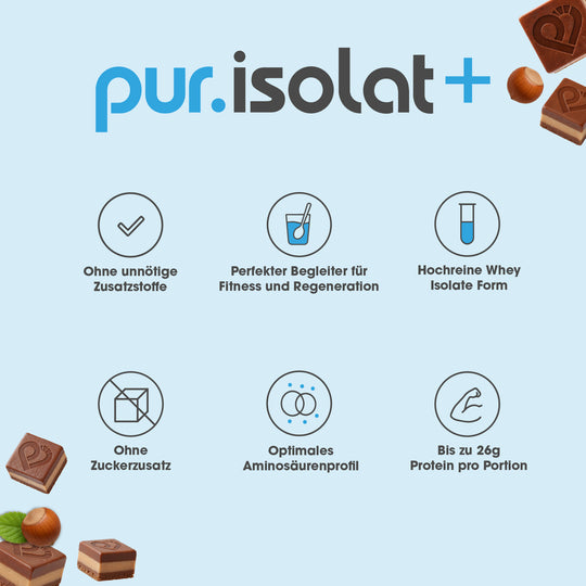 pur Whey Isolate Haselnuss-Nougat - Benefits #geschmack_haselnuss-nougat