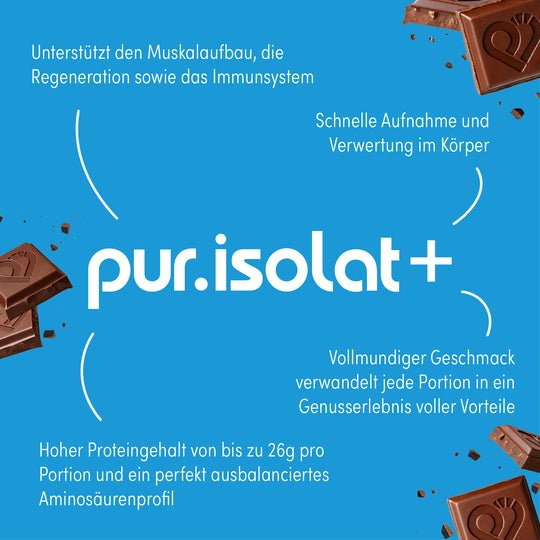 pur Whey Isolate Schokolade - Vorteile #geschmack_schokolade