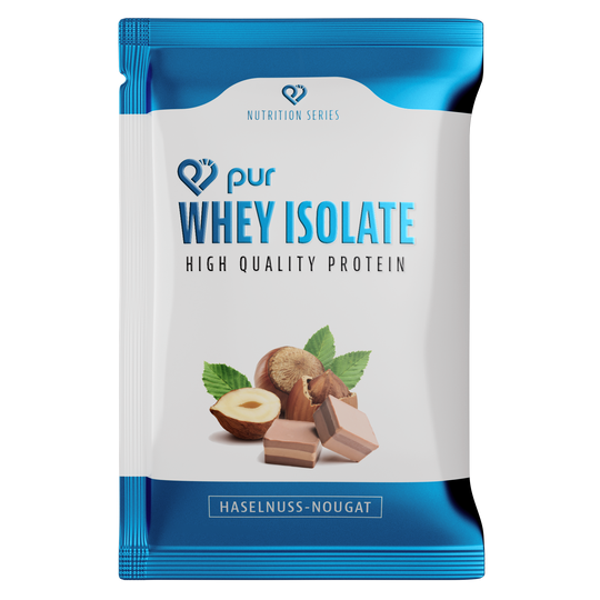 pur Whey Isolate Sample Haselnuss-Nougat #geschmack_haselnuss-nougat