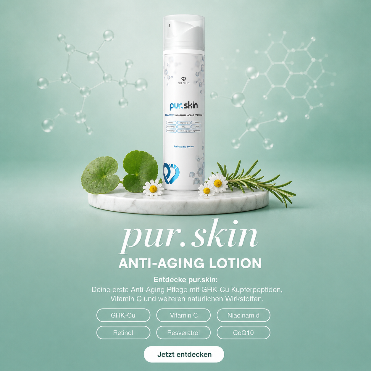 pur.skin von pur-life - Anti Aging Lotion - Made in Germany