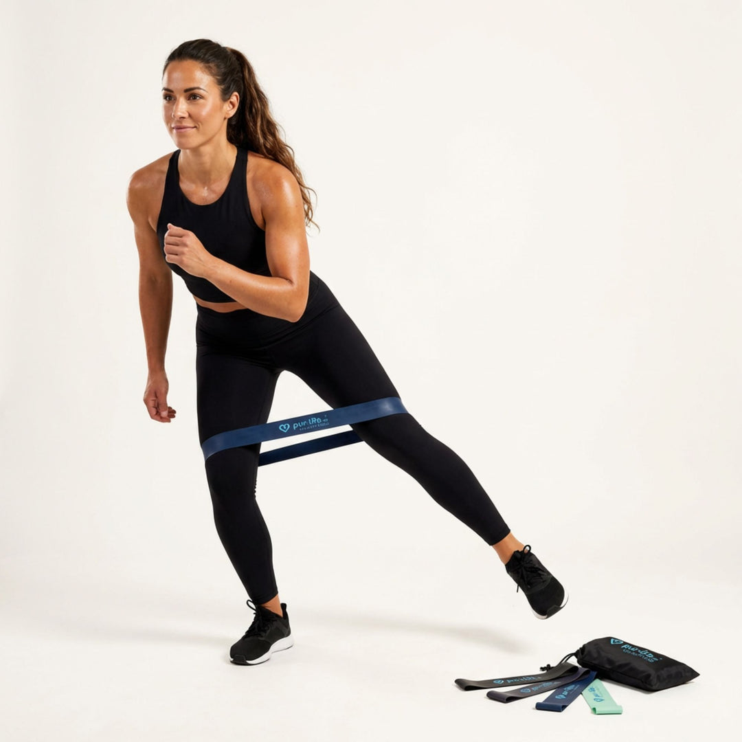 Von Anfänger bis Profi – progressives Training garantiert - Fitnessbänder Set (4er Pack) von pur-life