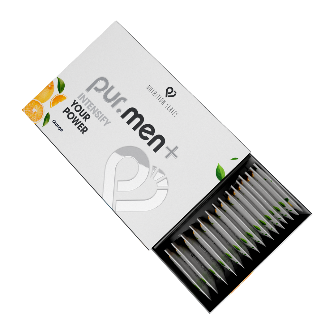 pur.men+ von pur-life Verpackung #geschmack_orange