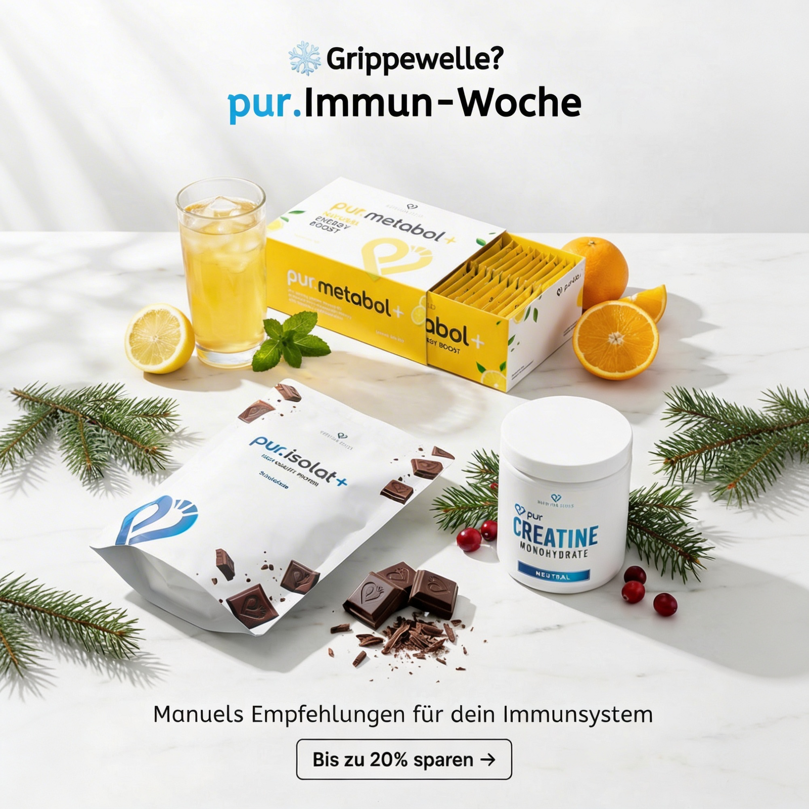 pur.Immun-Woche - Nur für kurze zeit bei pur-life bis zu 20% sparen - Sportnahrung und Supplements Made in Germany