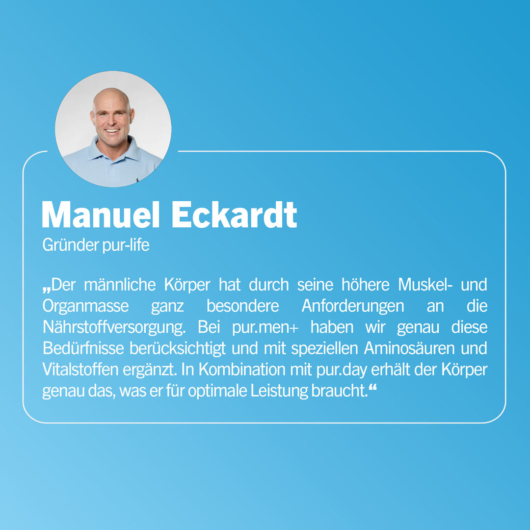 pur.men+ von pur-life - Expertenmeinung #geschmack_orange